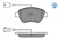 Brake Pad Set, disc brake MEYLE-ORIGINAL Quality 025 237 0617/W