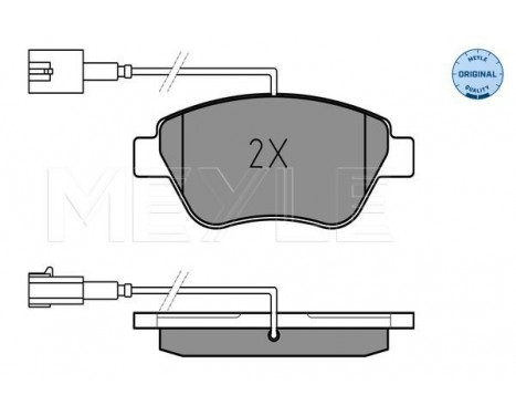 Brake Pad Set, disc brake MEYLE-ORIGINAL Quality 025 237 0617/W