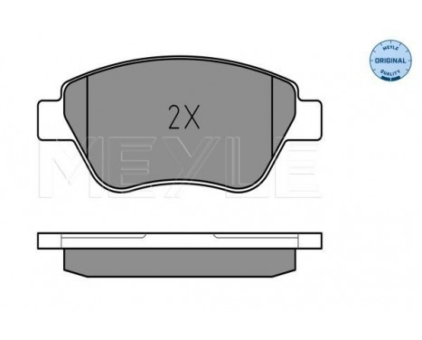 Brake Pad Set, disc brake MEYLE-ORIGINAL Quality 025 237 0617/W, Image 2