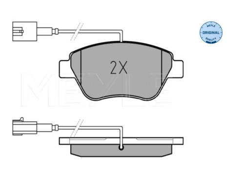 Brake Pad Set, disc brake MEYLE-ORIGINAL Quality 025 237 0617/W, Image 2