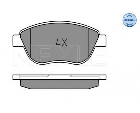 Brake Pad Set, disc brake MEYLE-ORIGINAL Quality 025 237 0819