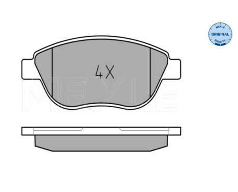 Brake Pad Set, disc brake MEYLE-ORIGINAL Quality 025 237 0819, Image 2