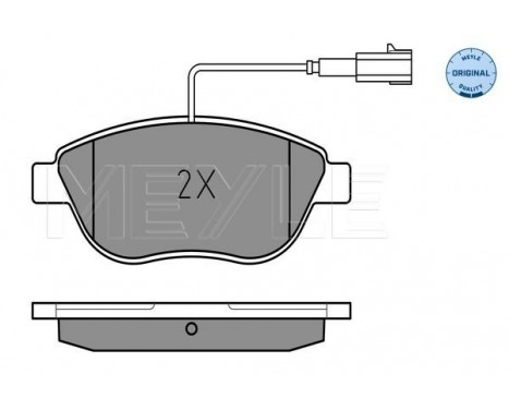 Brake Pad Set, disc brake MEYLE-ORIGINAL Quality 025 237 0918/W