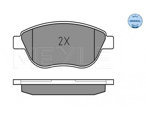 Brake Pad Set, disc brake MEYLE-ORIGINAL Quality 025 237 0918/W, Image 2