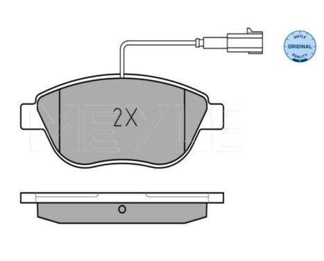 Brake Pad Set, disc brake MEYLE-ORIGINAL Quality 025 237 0918/W, Image 2