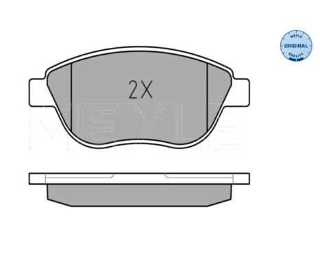 Brake Pad Set, disc brake MEYLE-ORIGINAL Quality 025 237 0918/W, Image 3