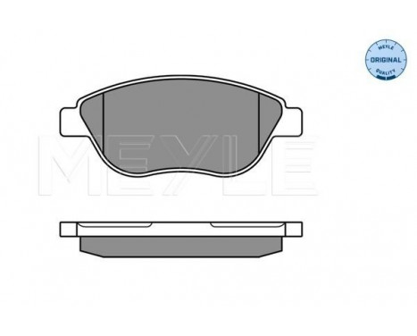 Brake Pad Set, disc brake MEYLE-ORIGINAL Quality 025 237 0919/W