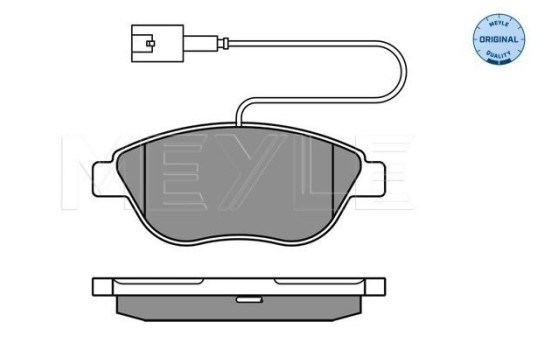 Brake Pad Set, disc brake MEYLE-ORIGINAL Quality 025 237 0919/W, Image 2