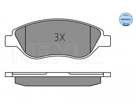 Brake Pad Set, disc brake MEYLE-ORIGINAL Quality 025 237 1119, Image 2
