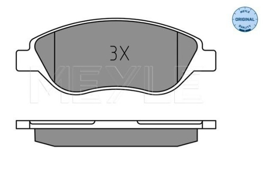 Brake Pad Set, disc brake MEYLE-ORIGINAL Quality 025 237 1119, Image 2