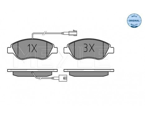 Brake Pad Set, disc brake MEYLE-ORIGINAL Quality 025 237 1218/W
