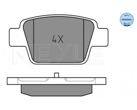 Brake Pad Set, disc brake MEYLE-ORIGINAL Quality 025 237 1415