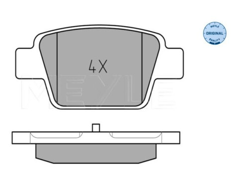 Brake Pad Set, disc brake MEYLE-ORIGINAL Quality 025 237 1415, Image 2