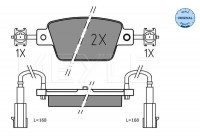 Brake Pad Set, disc brake MEYLE-ORIGINAL Quality 025 237 1418