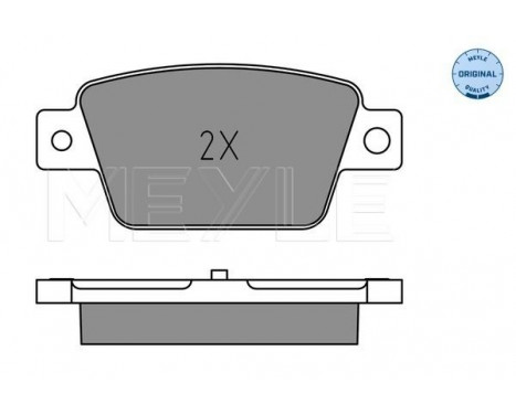 Brake Pad Set, disc brake MEYLE-ORIGINAL Quality 025 237 1418, Image 2