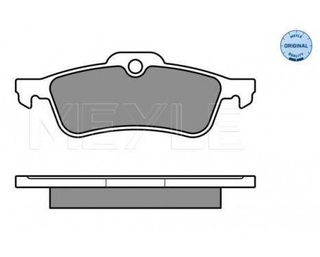 Brake Pad Set, disc brake MEYLE-ORIGINAL Quality 025 237 1616