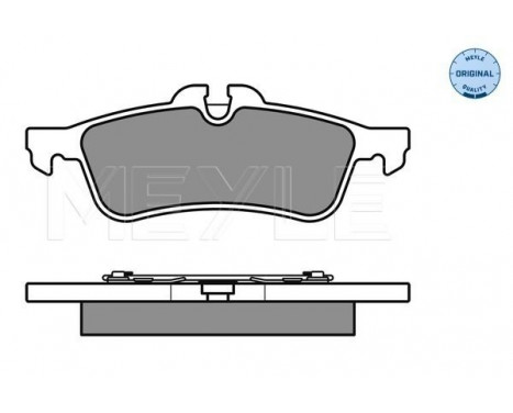 Brake Pad Set, disc brake MEYLE-ORIGINAL Quality 025 237 1616, Image 2