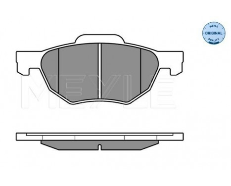 Brake Pad Set, disc brake MEYLE-ORIGINAL Quality 025 237 2017/W