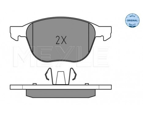 Brake Pad Set, disc brake MEYLE-ORIGINAL Quality 025 237 2318