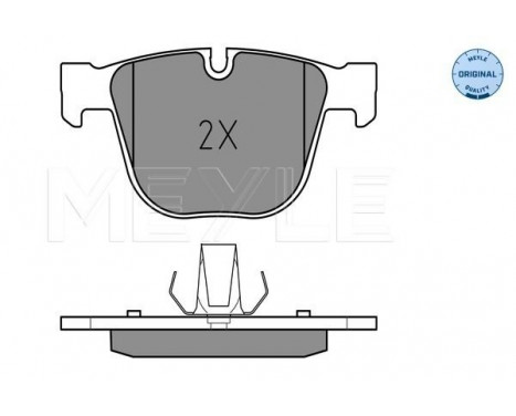 Brake Pad Set, disc brake MEYLE-ORIGINAL Quality 025 237 3017