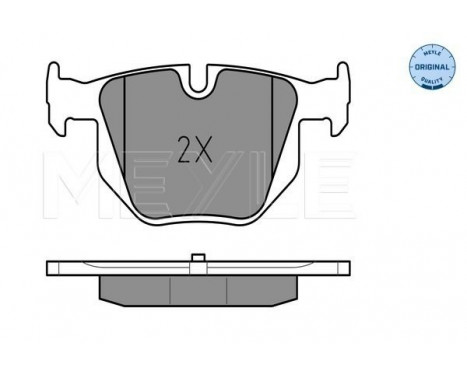 Brake Pad Set, disc brake MEYLE-ORIGINAL Quality 025 237 3217, Image 2