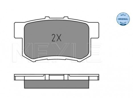 Brake Pad Set, disc brake MEYLE-ORIGINAL Quality 025 237 3615, Image 2