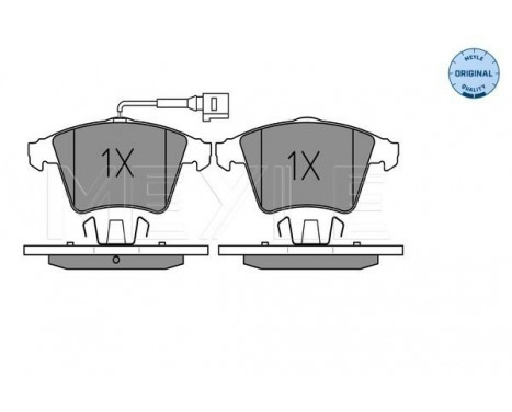 Brake Pad Set, disc brake MEYLE-ORIGINAL Quality 025 237 4618/W