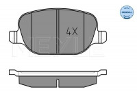 Brake Pad Set, disc brake MEYLE-ORIGINAL Quality 025 237 6017