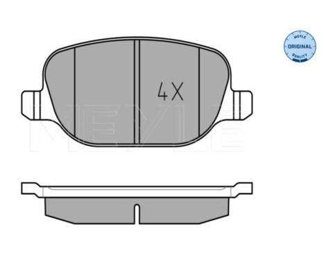 Brake Pad Set, disc brake MEYLE-ORIGINAL Quality 025 237 6017, Image 2