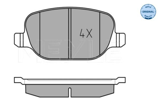 Brake Pad Set, disc brake MEYLE-ORIGINAL Quality 025 237 6017, Image 2