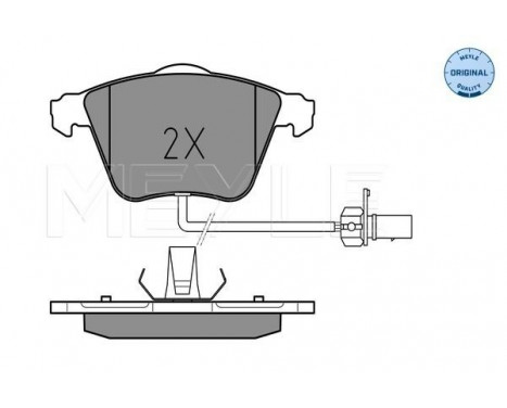 Brake Pad Set, disc brake MEYLE-ORIGINAL Quality 025 237 6220/W