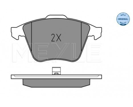 Brake Pad Set, disc brake MEYLE-ORIGINAL Quality 025 237 6220/W, Image 2