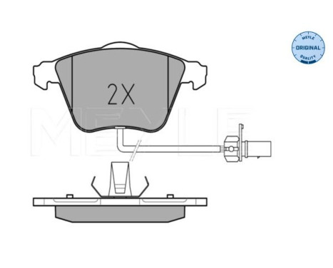 Brake Pad Set, disc brake MEYLE-ORIGINAL Quality 025 237 6220/W, Image 2