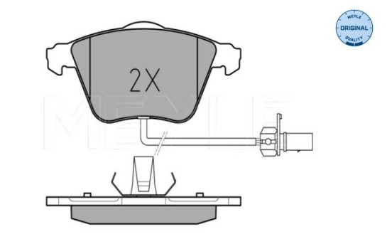 Brake Pad Set, disc brake MEYLE-ORIGINAL Quality 025 237 6220/W, Image 2