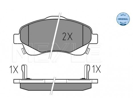 Brake Pad Set, disc brake MEYLE-ORIGINAL Quality 025 237 6819/W