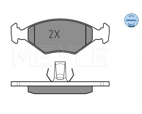 Brake Pad Set, disc brake MEYLE-ORIGINAL Quality 025 237 7518