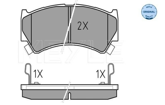 Brake Pad Set, disc brake MEYLE-ORIGINAL Quality 025 237 9515/W