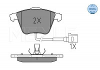 Brake Pad Set, disc brake MEYLE-ORIGINAL Quality 025 238 0120/W