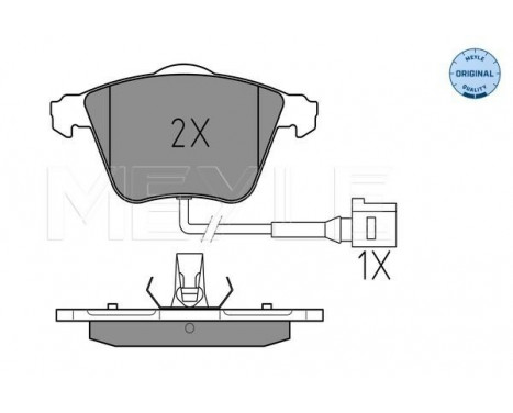 Brake Pad Set, disc brake MEYLE-ORIGINAL Quality 025 238 0120/W