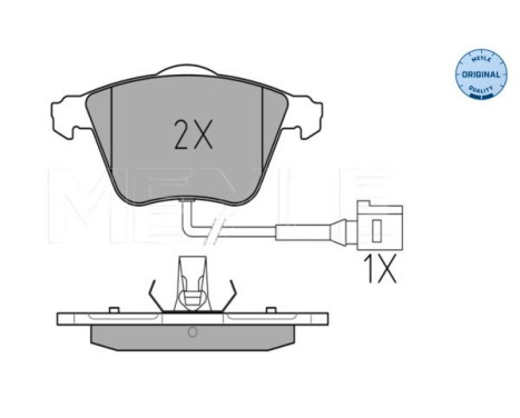 Brake Pad Set, disc brake MEYLE-ORIGINAL Quality 025 238 0120/W, Image 2