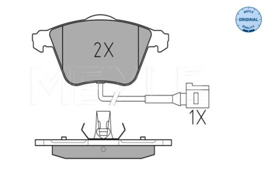 Brake Pad Set, disc brake MEYLE-ORIGINAL Quality 025 238 0120/W, Image 2