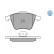 Brake Pad Set, disc brake MEYLE-ORIGINAL Quality 025 238 0120/W, Thumbnail 3