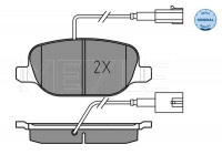 Brake Pad Set, disc brake MEYLE-ORIGINAL Quality 025 238 1118
