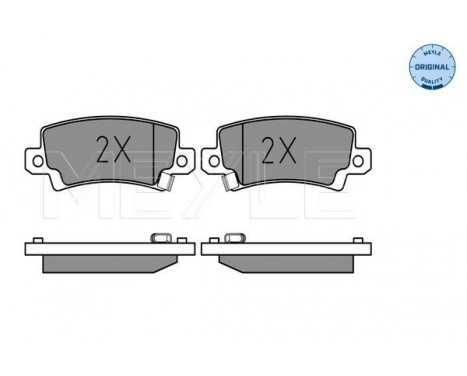 Brake Pad Set, disc brake MEYLE-ORIGINAL Quality 025 238 1616/W