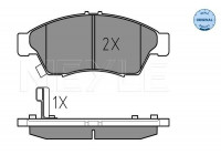 Brake Pad Set, disc brake MEYLE-ORIGINAL Quality 025 238 1716/W