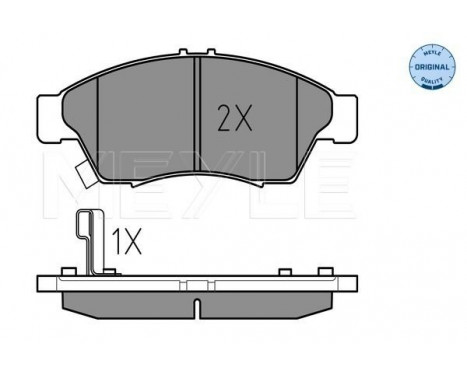 Brake Pad Set, disc brake MEYLE-ORIGINAL Quality 025 238 1716/W