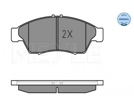 Brake Pad Set, disc brake MEYLE-ORIGINAL Quality 025 238 1716/W, Image 2
