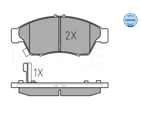 Brake Pad Set, disc brake MEYLE-ORIGINAL Quality 025 238 1716/W, Image 2