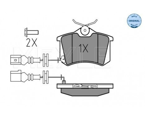 Brake Pad Set, disc brake MEYLE-ORIGINAL Quality 025 238 2317/W