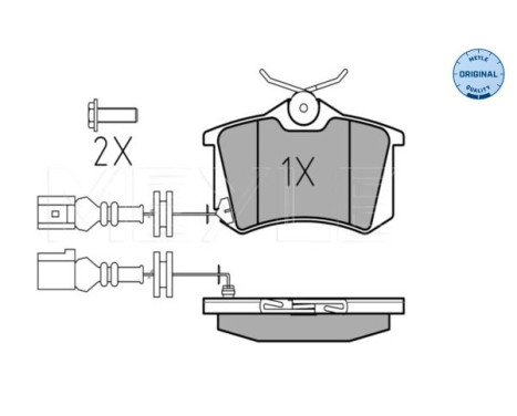 Brake Pad Set, disc brake MEYLE-ORIGINAL Quality 025 238 2317/W, Image 2